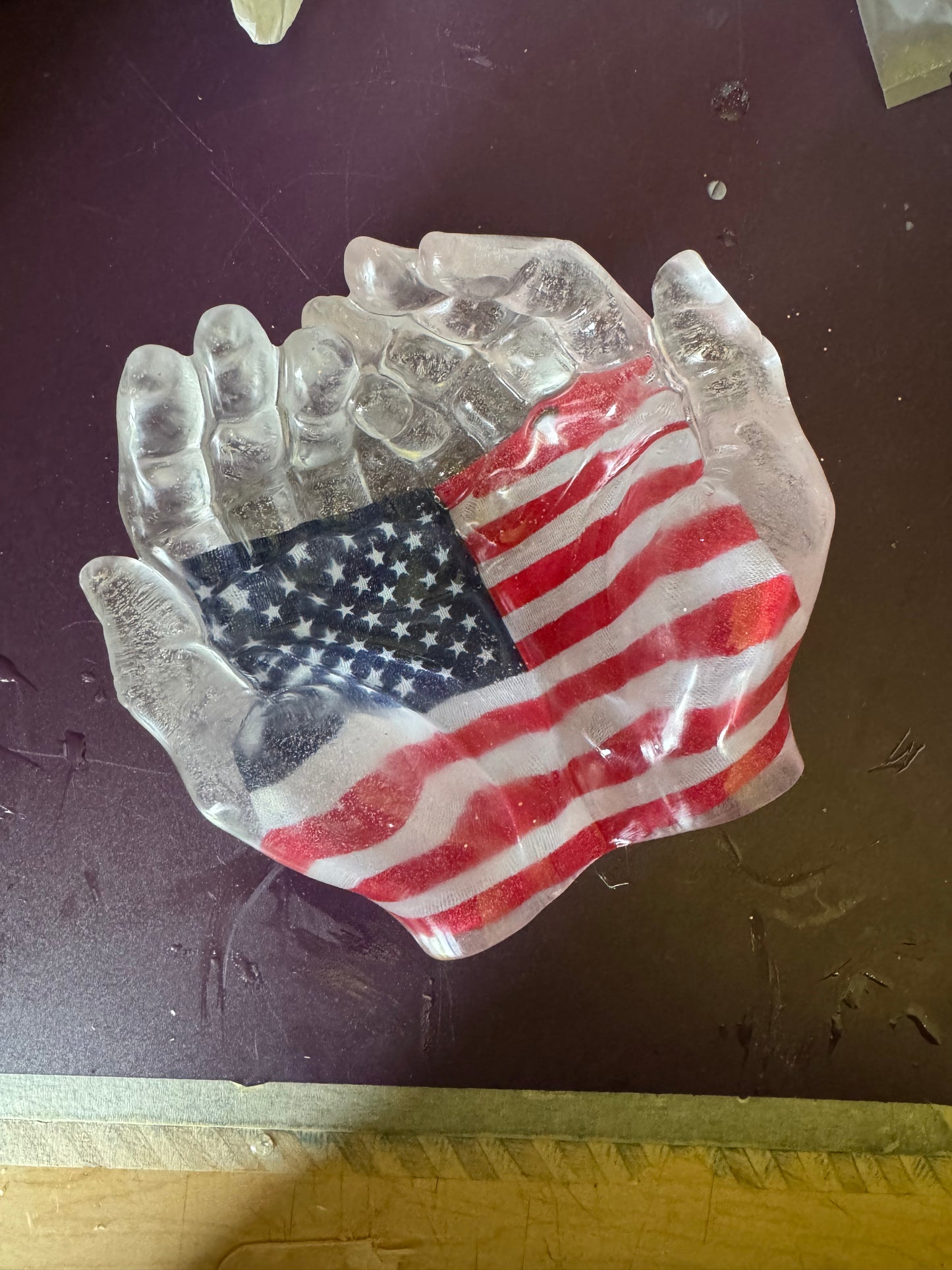 Epoxy Patriotic hands