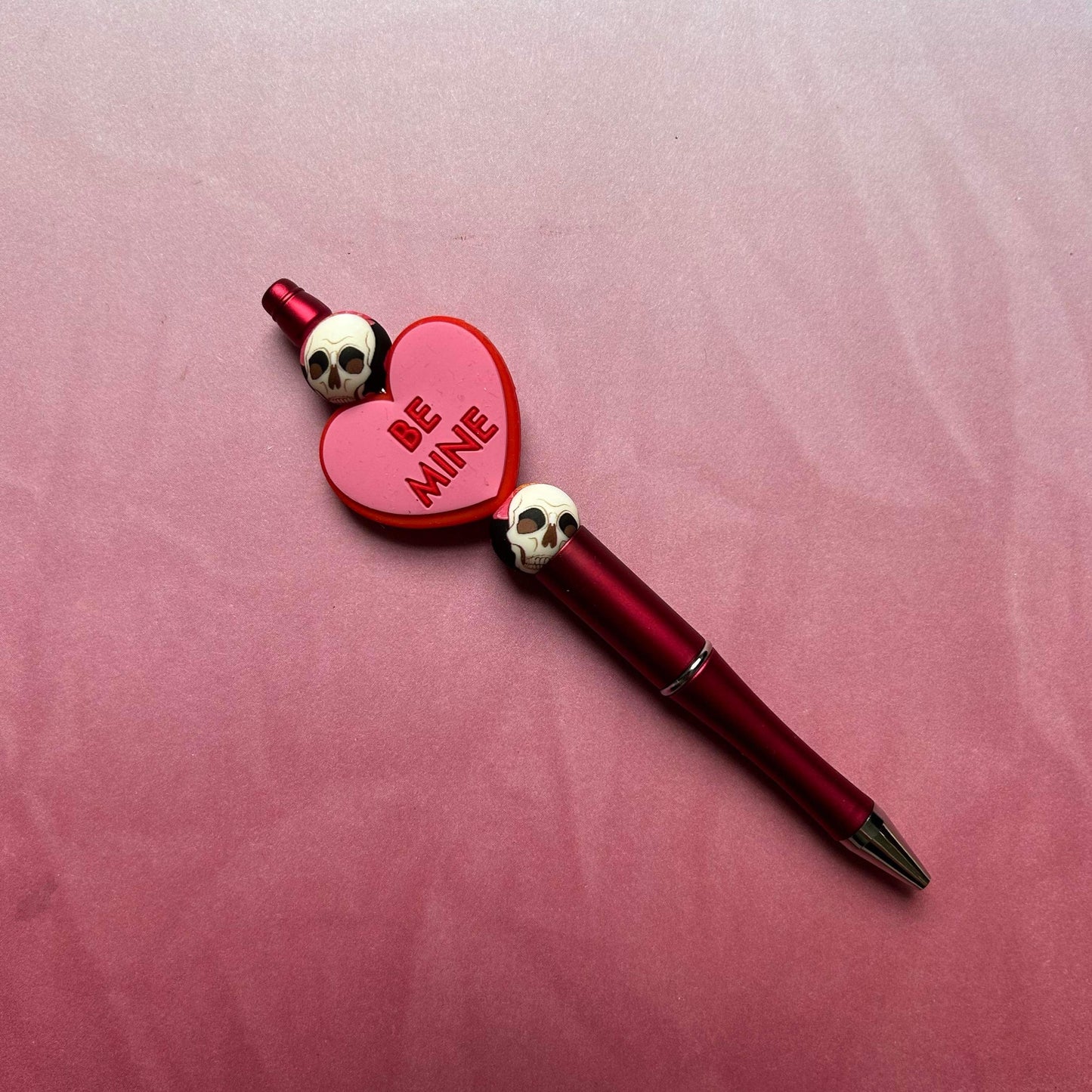 Valentine Heart Beaded Pen
