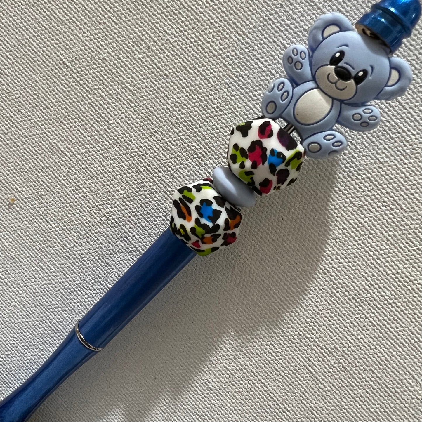 Bear #1 (The Mason) Beaded Pen RTS