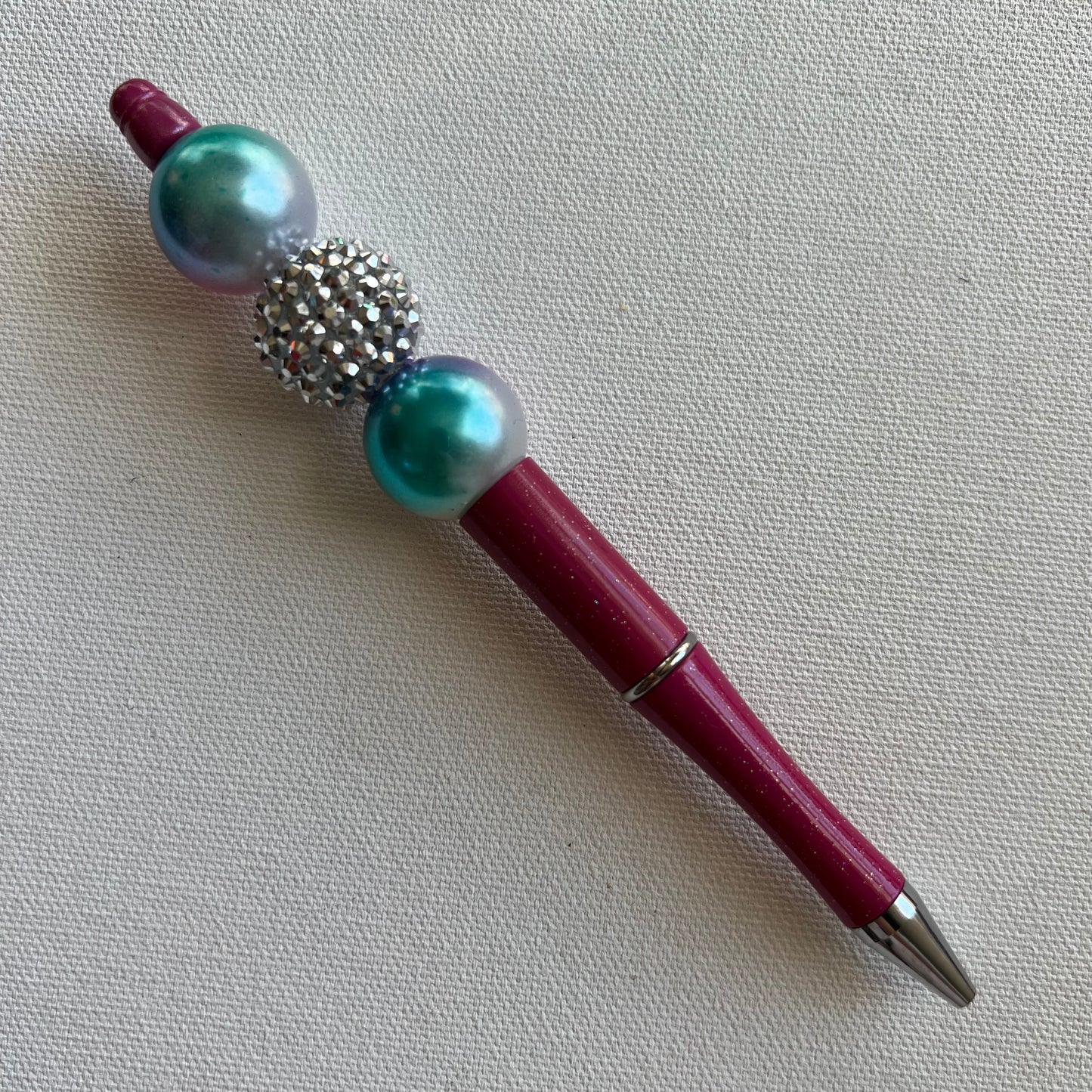 Mermaid n Rhinestone Beaded Pen RTS
