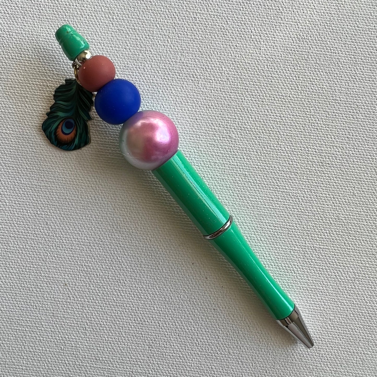 Peacock Beaded Pen RTS