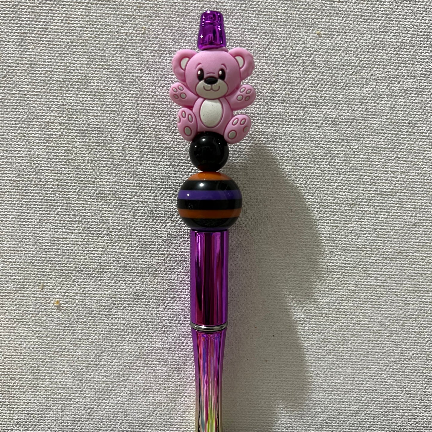 Bear #3 (The Paisley) Beaded Pen RTS