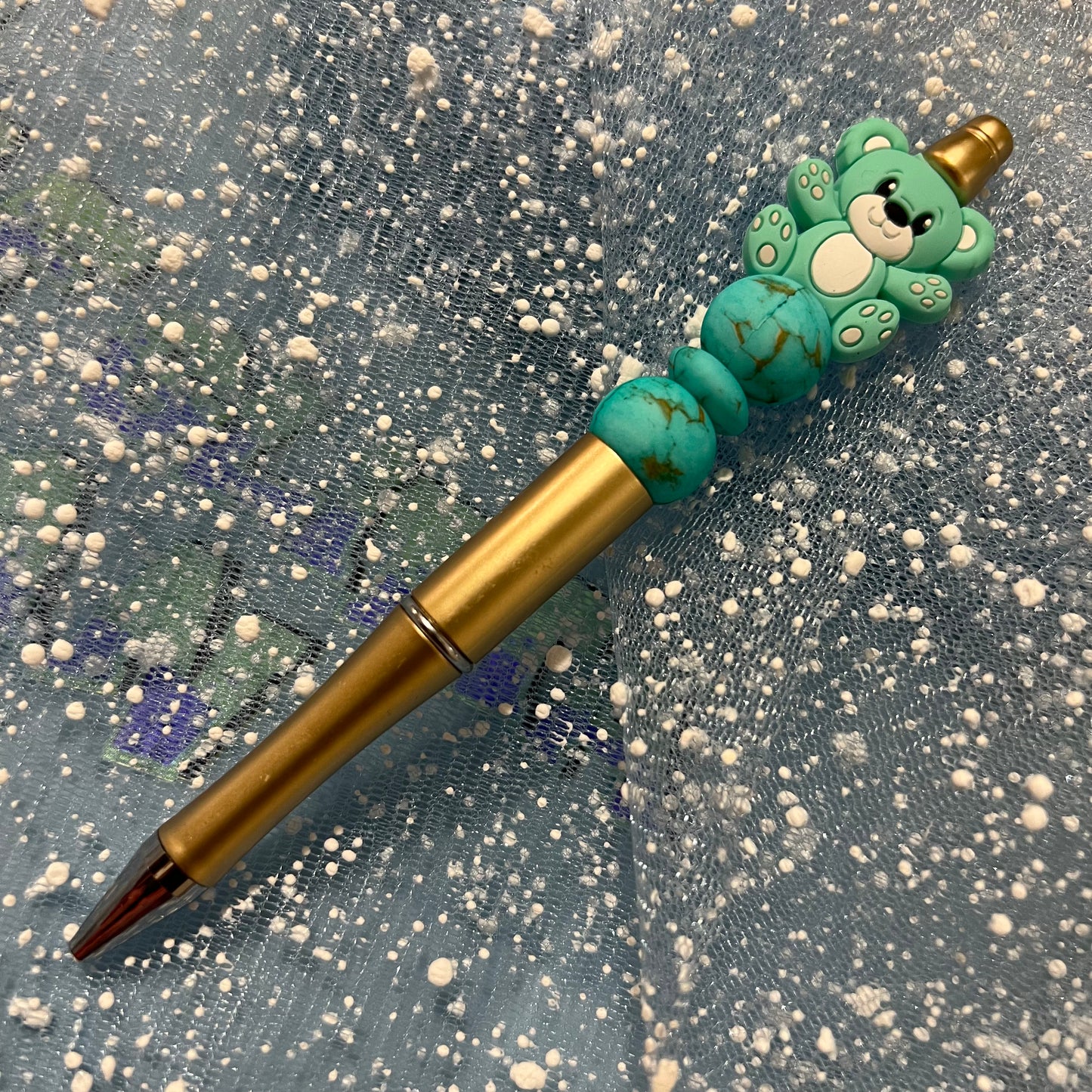 Bear #4 (The O’Riley) Beaded Pen RTS