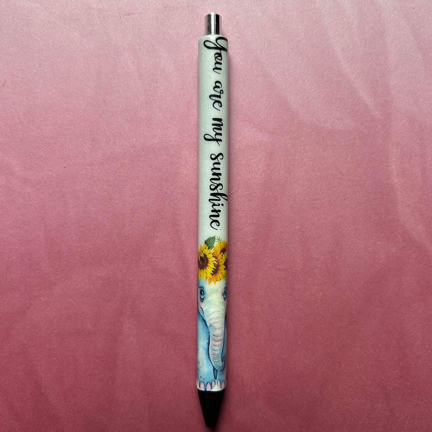 You are my Sunshine Elephant Epoxy Pen RTS
