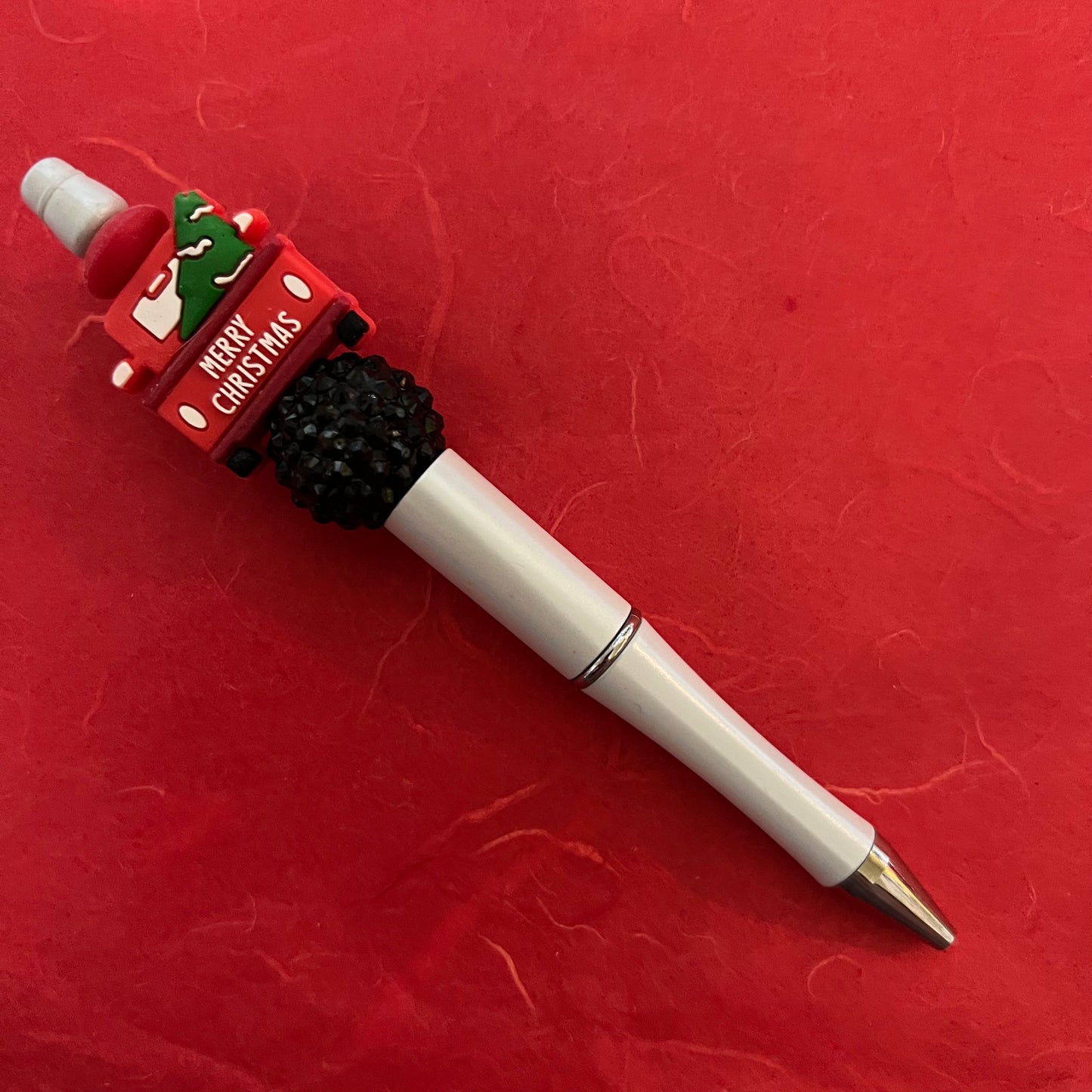 Christmas Truck Beaded Pen RTS