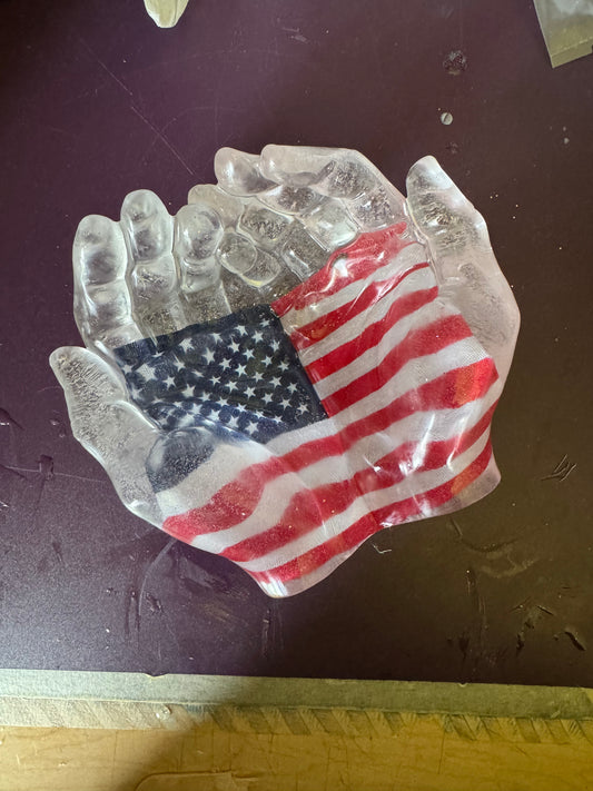 Epoxy Patriotic hands