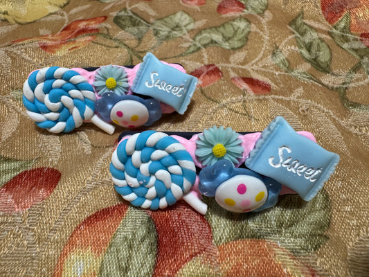 Decoden Hair Clips Lollipop sweets