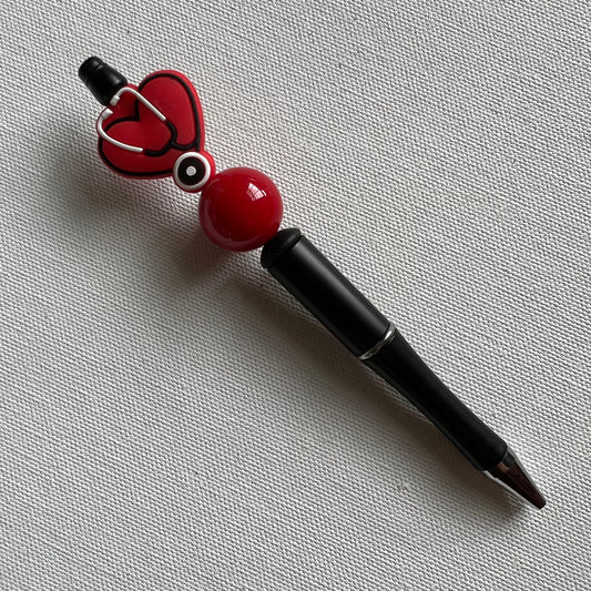 Medical Heart Beaded Pen RTS