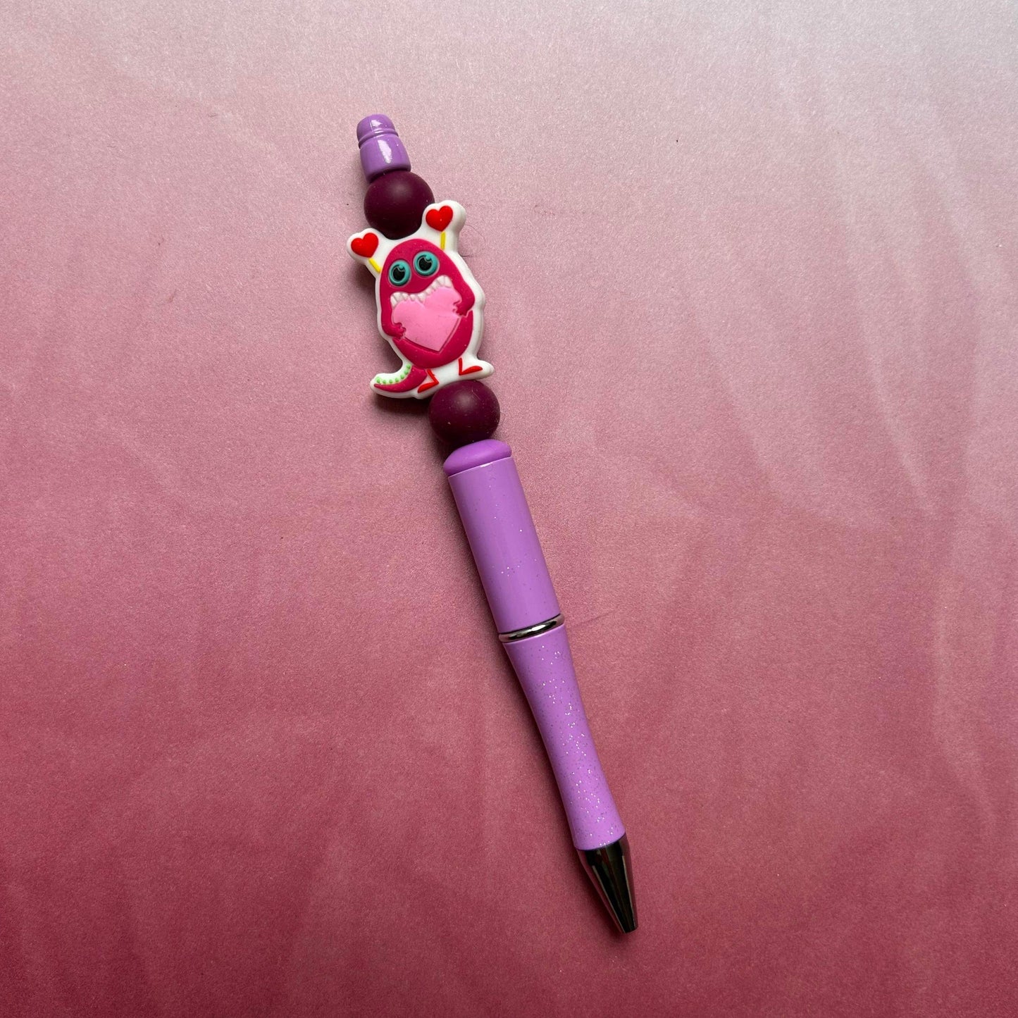 Valentine Monster Beaded Pen RTS